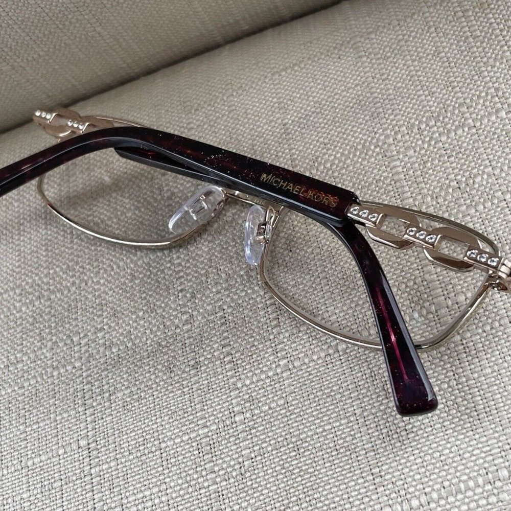 Michael Kors Wonen Eyeglasses Frame Mk30028 Maldives Gold/red Tone Glasses - Picture 4 of 12